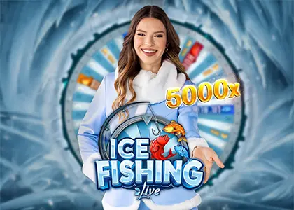 Ikona gry Ice Fishing symbolizująca klimat Ice Casino
